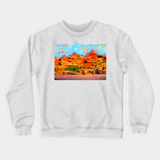 Abstract Mountain Crewneck Sweatshirt